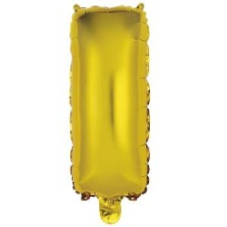 -GLOBO ORO FOIL LETRA "I"