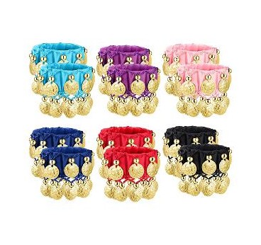 -PULSERA MONEDAS COLORES SURTIDOS