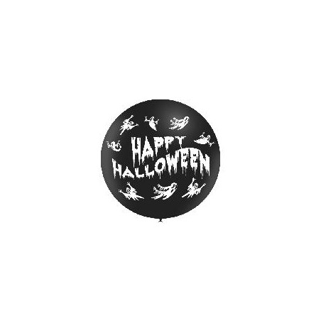 -GLOBO NEGRO HAPPY HALLOWEEN 4C