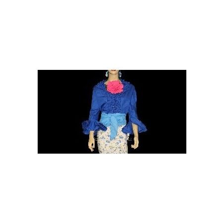 CAMISA FLAMENCA AZULON T-46