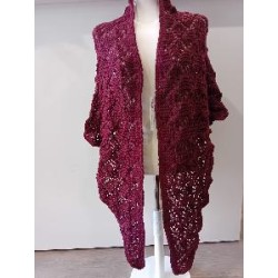 TOQUILLA PICO CONCHA GRANATE CALADA