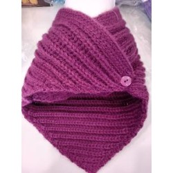 TOQUILLA CORTA NIÑA BERENJENA T-6