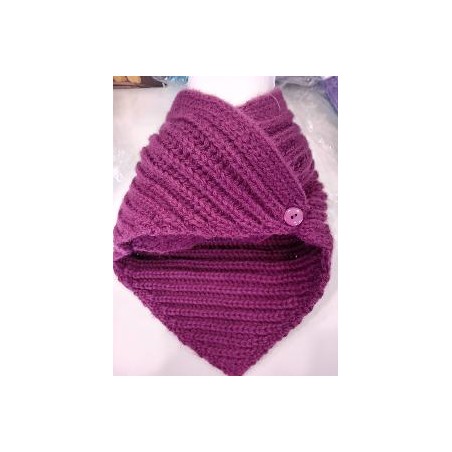 TOQUILLA CORTA NIÑA BERENGENA T-2A