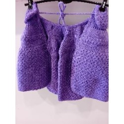 TOQUILLA CORTA NIÑA MORADA T-M