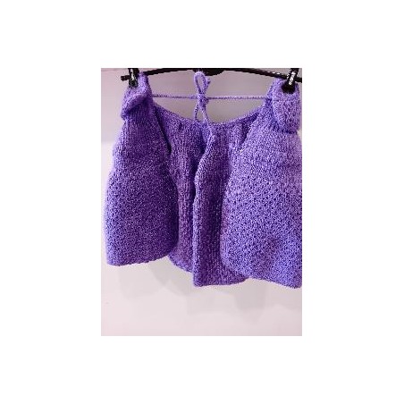 TOQUILLA CORTA NIÑA MORADA T-M