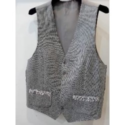 CHALECO GRIS STEAMPUNK HOMBRE M-L