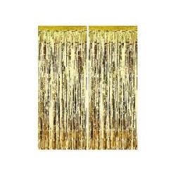 -CORTINA DECORACION DORADA