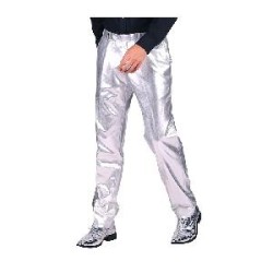 -PANTALON CABALLERO METALIZADO PLATA 56