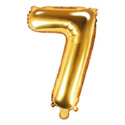 -GLOBO METALICO NUMERO 7 DE 45 CM