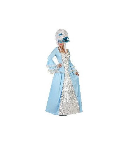 -DISFRAZ CORTESANA AZUL XS-S