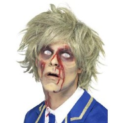 -PELUCA DE ZOMBIE GRIS ADULTO