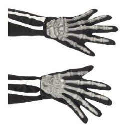 -GUANTES DE ESQUELETO ADULTO