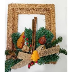 -CORONA DE NAVIDAD DE FRUTAS