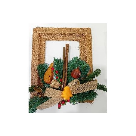 -CORONA DE NAVIDAD DE FRUTAS