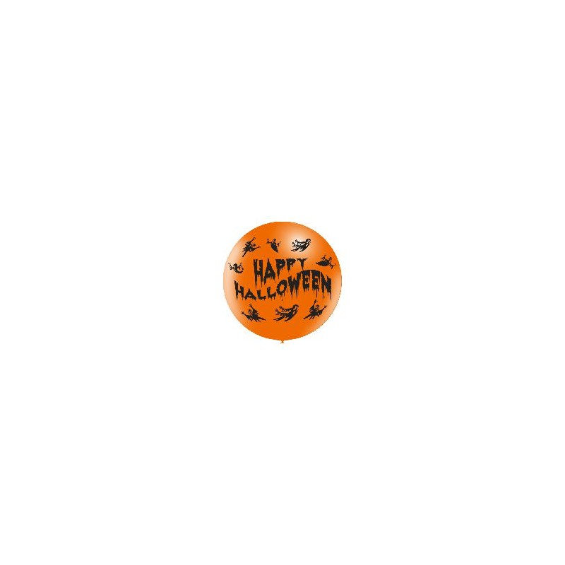 -1 GLOBO NARANJA HAPPY HALLOWEEN 4C