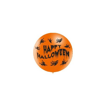 -1 GLOBO NARANJA HAPPY HALLOWEEN 4C