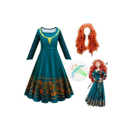 -DISFRAZ PRINCESA MERIDA BRAVE 12-14