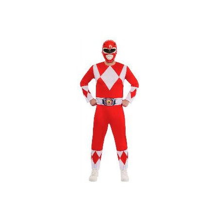 -DISFRAZ POWER RANGERS ROJO L