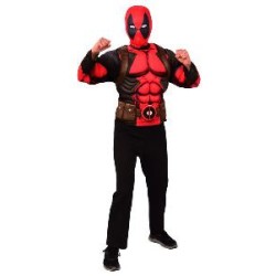-SET TOP Y MASCARA DEADPOOL ADULTO