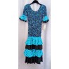 VESTIDO FLAMENCA NIÑA NEGRO Y AZUL 14