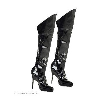 -CUBREBOTAS NEGRO DE VINILO