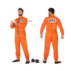 -DISFRAZ PRESO NARANJA M-L