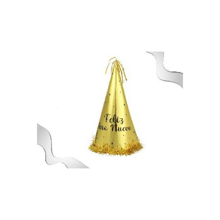 -GORRO CONO HAPPY NEW YEAR