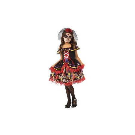 -DISFRAZ CATRINA DE LUXE 5-7 AÑOS