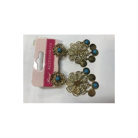 PENDIENTES FILIGRANA LARGOS DORADOS