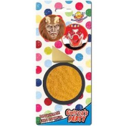 -MAQUILLAJE AMARILLO CON ESPONJA 9 GR