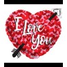-GLOBO DE FOIL CORAZON 46CM-FLECHA
