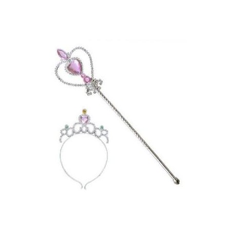 -TIARA Y VARITA CON PEDRERIA