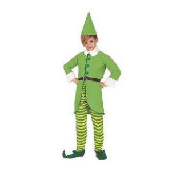 -DISFRAZ ELFO GREEN 5-6