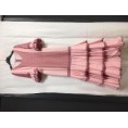-VESTIDO FLAMENCO ROSA PALO CON PUNTO PLUMETI 42