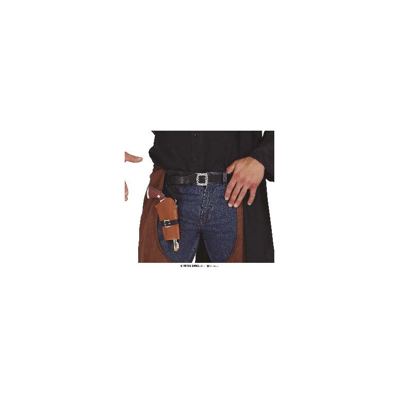 -CARTUCHERA CON PISTOLA COWBOY 25 CMS