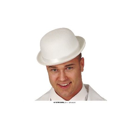 -SOMBRERO BOMBIN FIELTRO BLANCO