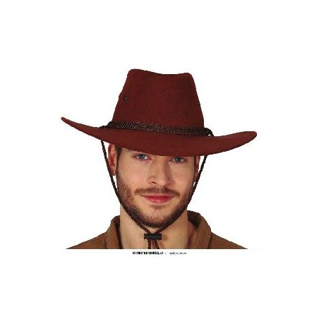 GORRO VAQUERO MARRON EXTRA