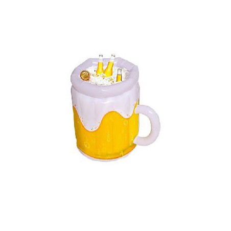 -JARRA DE CERVEZA HINCHABLE PARA BEBIDAS 45X30 CMS.