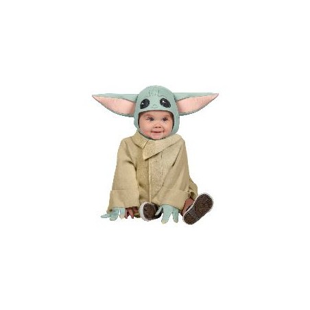-DISFRAZ BABY YODA PRESCHOOL 6-12 MESES
