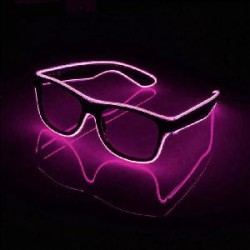 -GAFAS LED MORADAS
