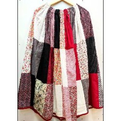 -FALDA PATCHWORK GRANATE TALLA UNICA