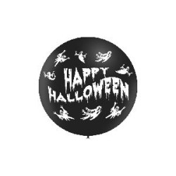 -GLOBO NEGRO HAPPY HALLOWEEN 4C