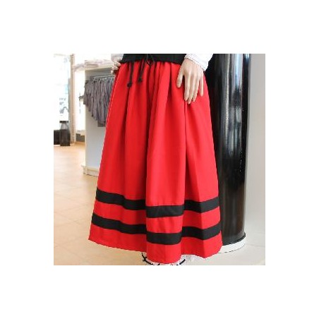 FALDA REGIONAL ROJA T-12