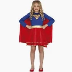 -DISFRAZ SUPERWOMAN NIÑA 5-6 AÑOS