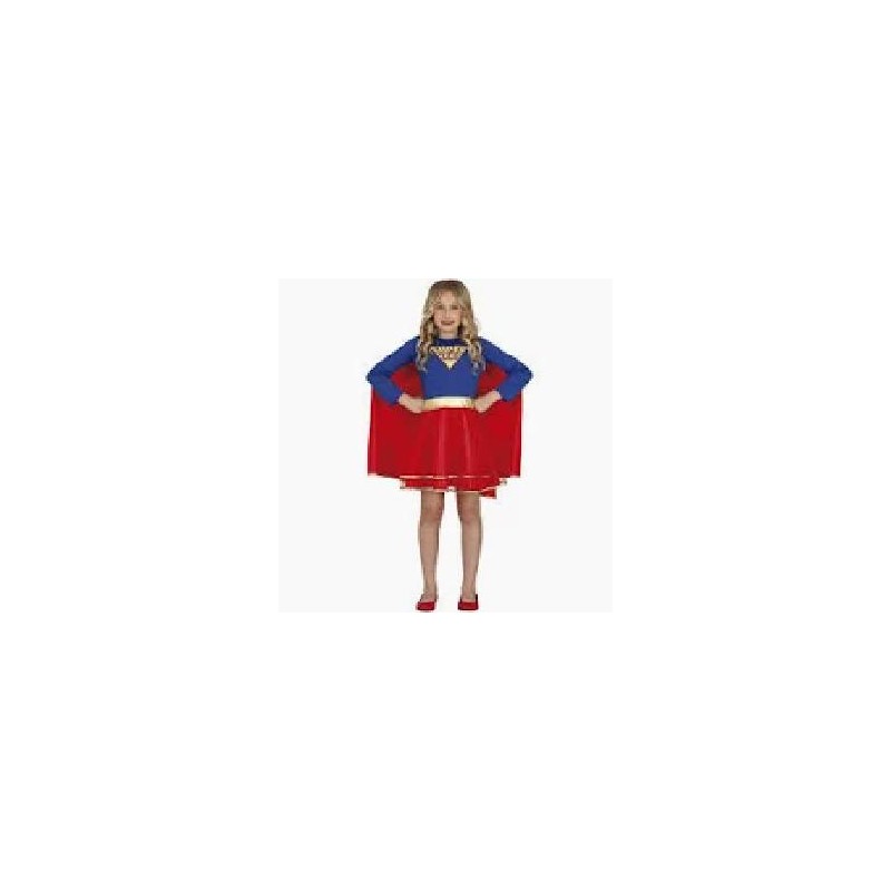 -DISFRAZ SUPERWOMAN NIÑA 5-6 AÑOS