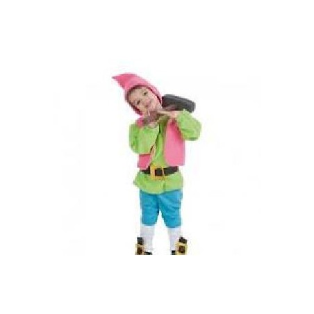 -DISFRAZ ENANITO VERDE 3-5