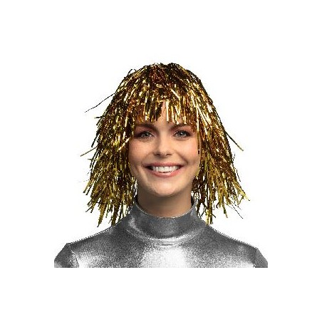 -PELUCA DORADA METALIZADA