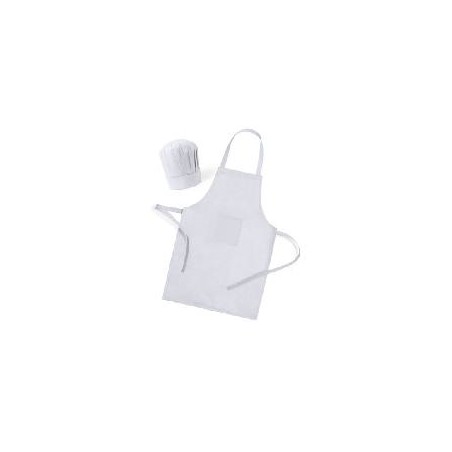 KIT DELANTAL Y GORRO COCINERO PAPEL