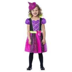 -DISFRAZ BRUJA LUNARES 4-6 AÑOS