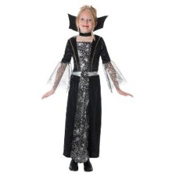 -DISFRAZ VAMPIRA MORADA 7-9 AÑOS